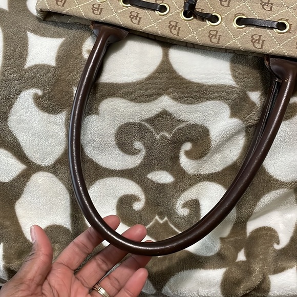Dooney & Bourke Signature Print Satchel - Picture 14 of 15
